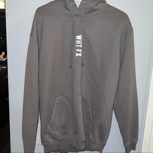White Fox gray oversized hoodie